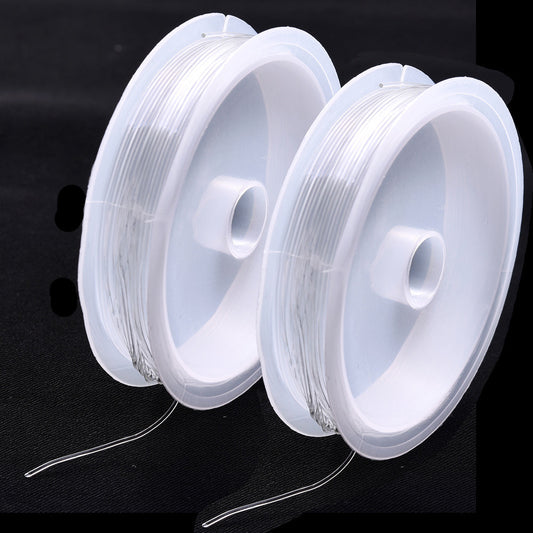 2PCS Transparent Crystal Elastic Beading Cord Set