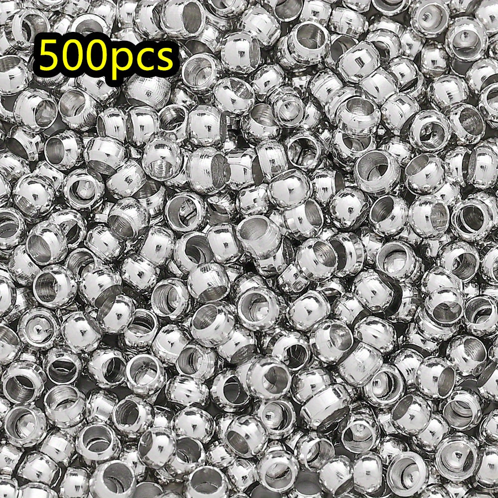 500pcs/lot 1.5/2/2.5/3mm Golden Copper Crimp Beads