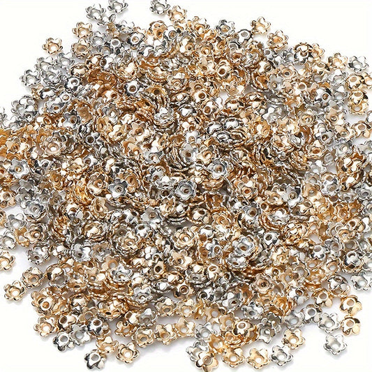 Five-Petal Flower Plastic Spacer Beads
