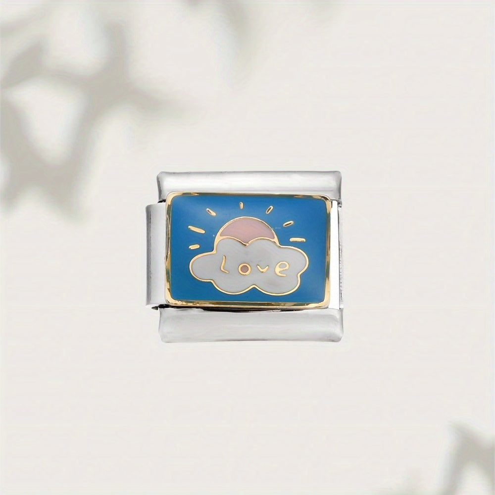 1pc Sun Star Moon Dark Cloud Television Charm Bead