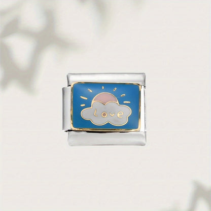 1pc Sun Star Moon Dark Cloud Television Charm Bead