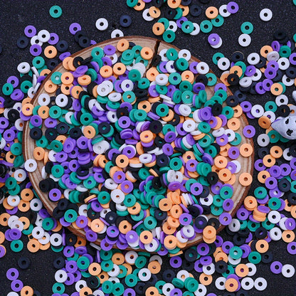 Halloween Pottery Spacer Beads