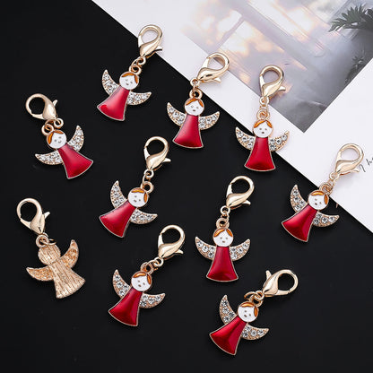 Red Angel Keychain with Thank You Card