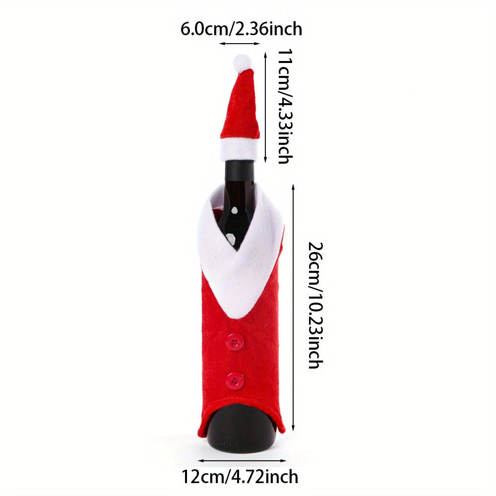 Christmas Velvet Wine Bottle Hat Covers