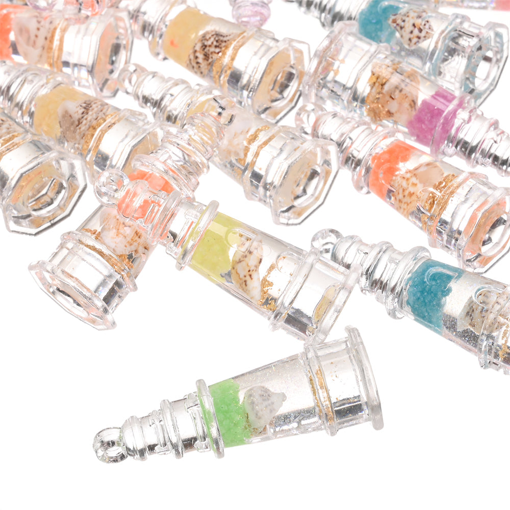 Luminous Resin Pendant Charms