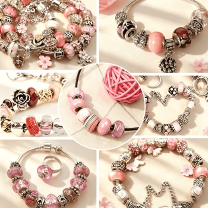 240pcs Multi-Color Resin Large Hole Beads Set