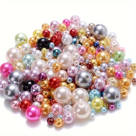 Multicolor ABS Round Beads