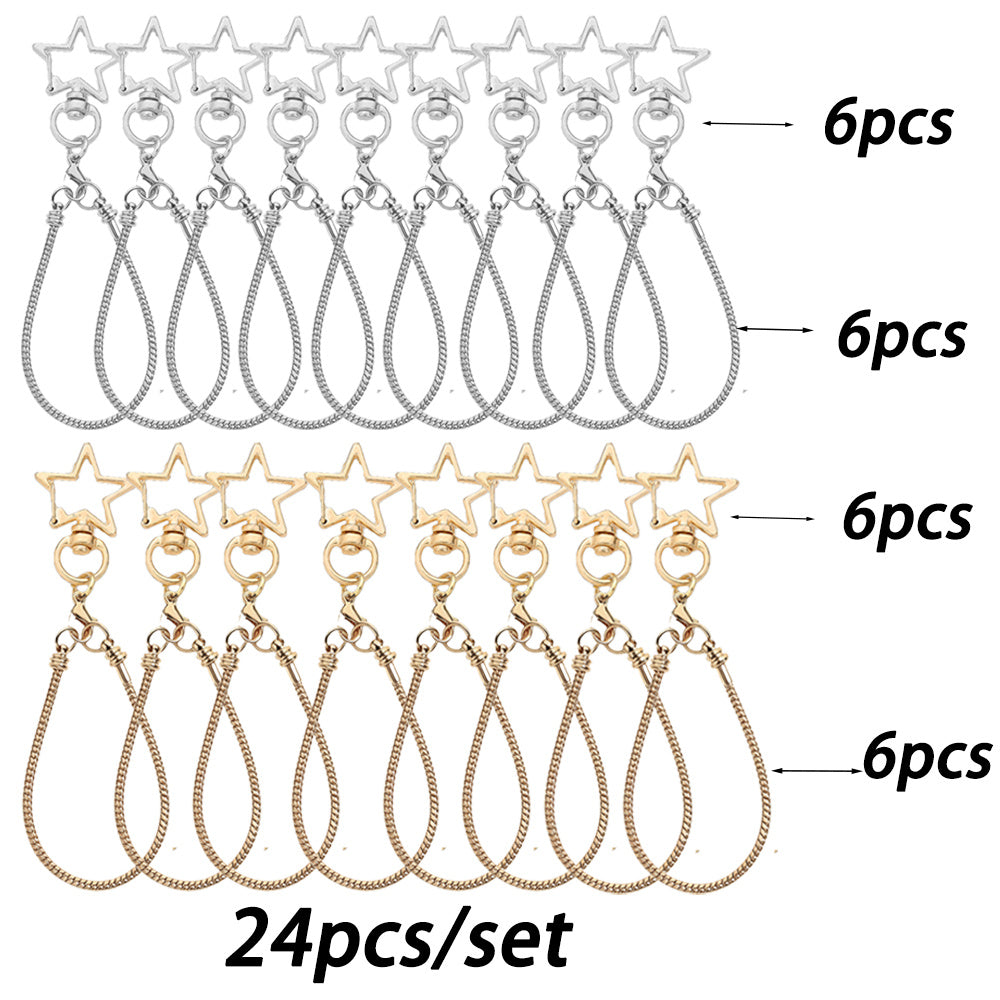 Blank Beadable Keychain Set