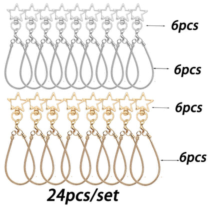 Blank Beadable Keychain Set
