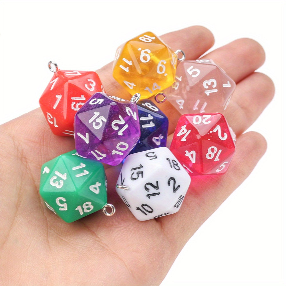 Acrylic Dice Pendants