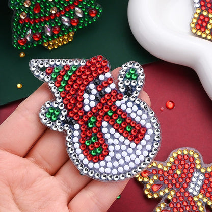 Santa Snowman Acrylic Christmas Keychain Kit