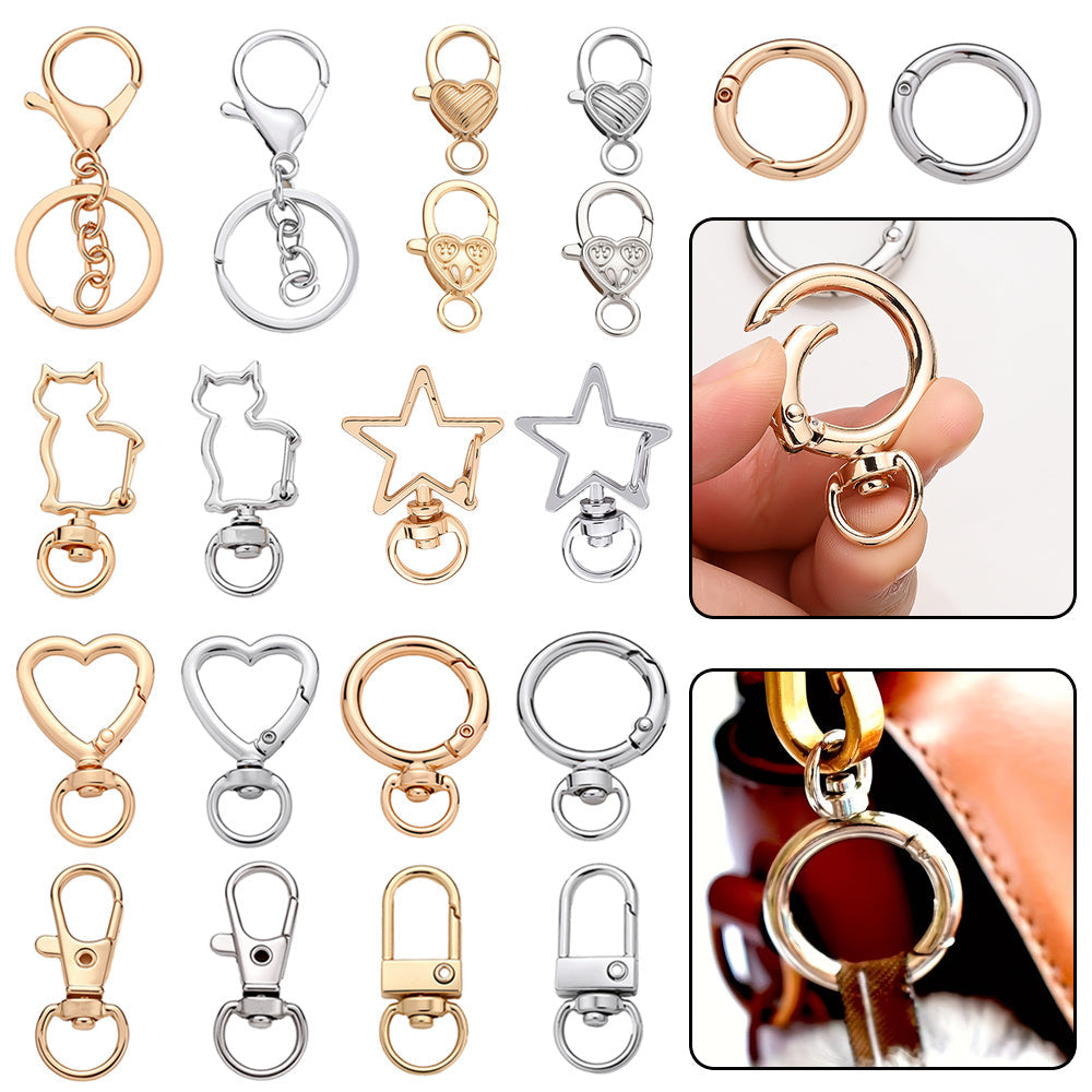 Golden & Silver Keychain Clasp Set