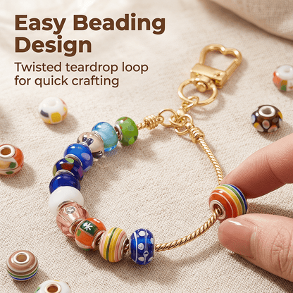 Blank Beadable Keychain Set