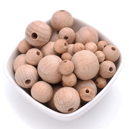 Round Wooden Beads
