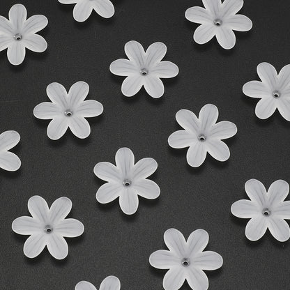 50pcs/set Matte Bauhinia Flower Holder Acrylic Beads