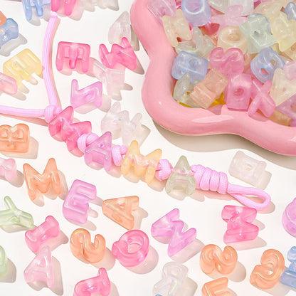 500G Bulk Alphanumeric Acrylic Bead Mix