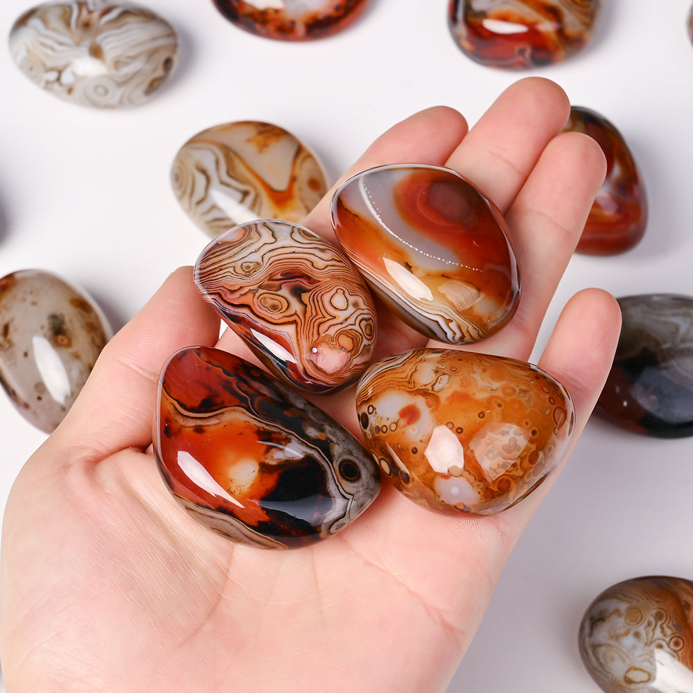 150g Irregular Natural Agate Stone Bead & Decor Set