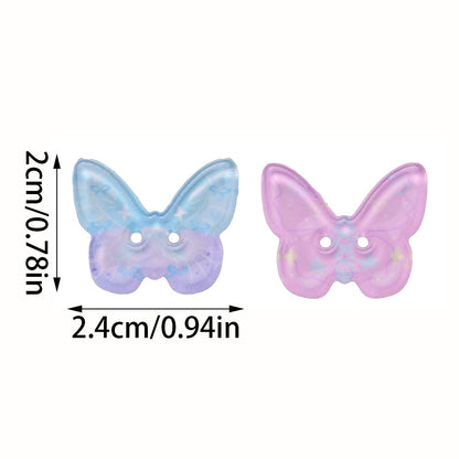 Spring Butterfly Print Sewing Buttons
