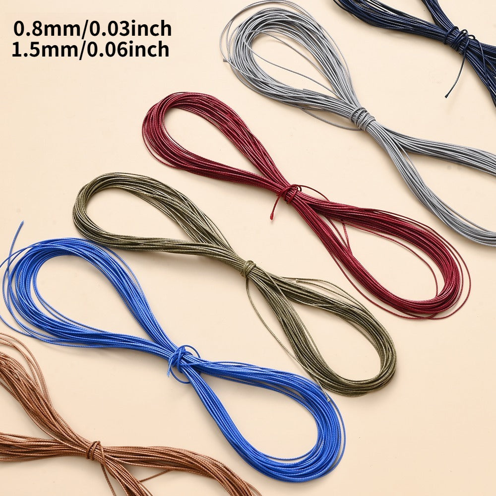 0.8/1.5 mm Waxed Cord, 10 m