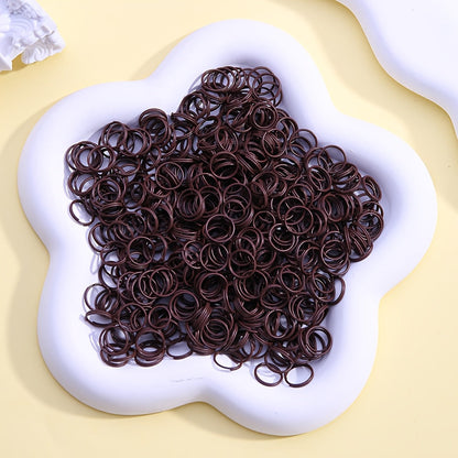 100-Piece 8 mm Alloy Double Open Jump Rings