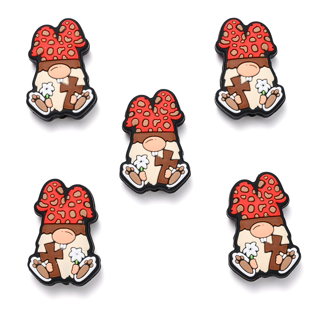 Multicolor Rabbit Silicone Beads