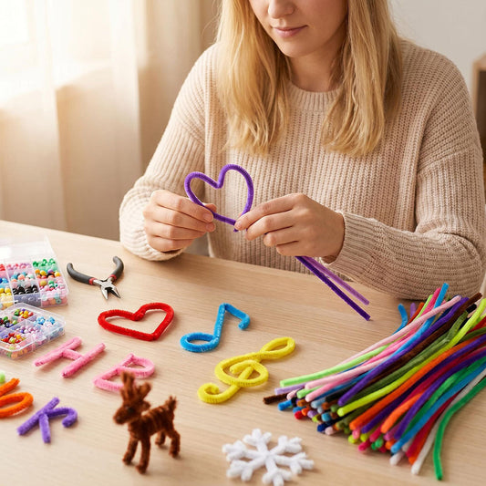 Random Color Plush Twisting Sticks