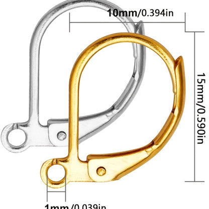 Stainless Steel Earring Clasp Hooks