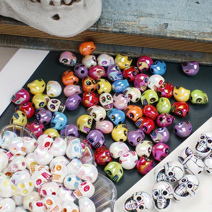 Skull Shaped Acrylic Beads