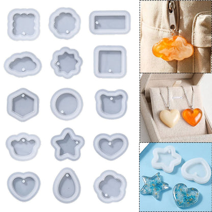 Transparent Silicone Pendant and Keychain Molds
