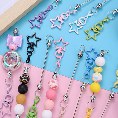 Star Shaped Beadable Keychain Set