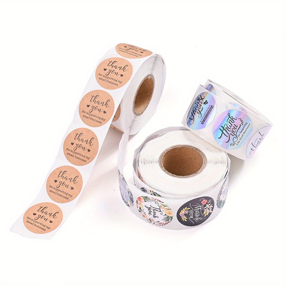 Floral Thank You Stickers