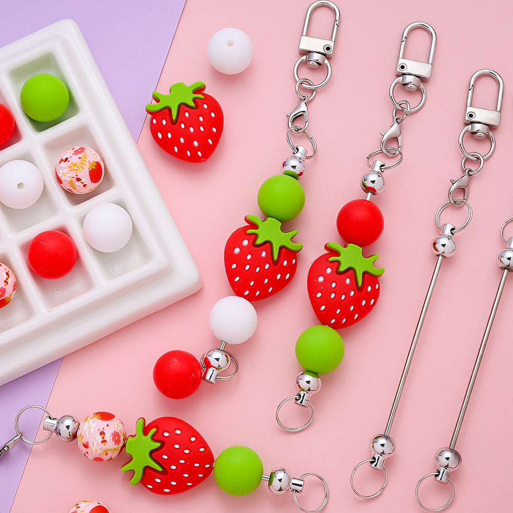 Strawberry Theme Keychain Making Kit