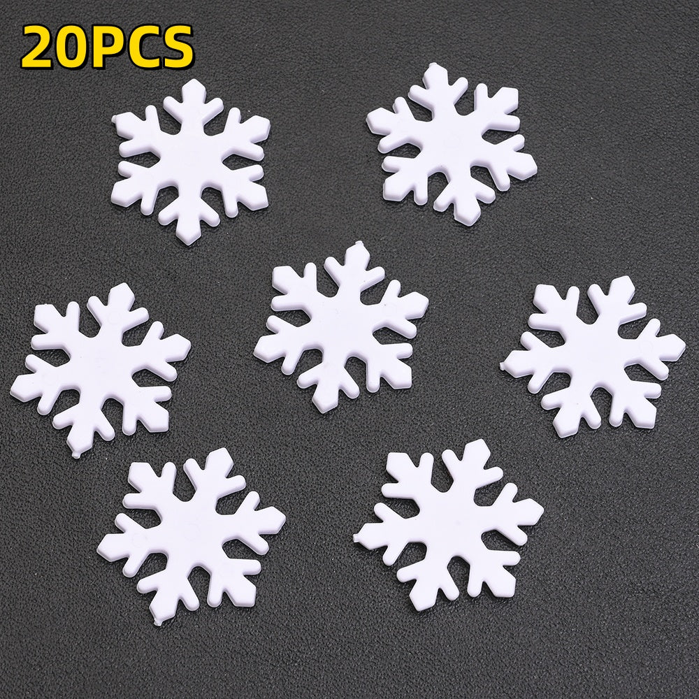 Plastic Snowflake Ornaments