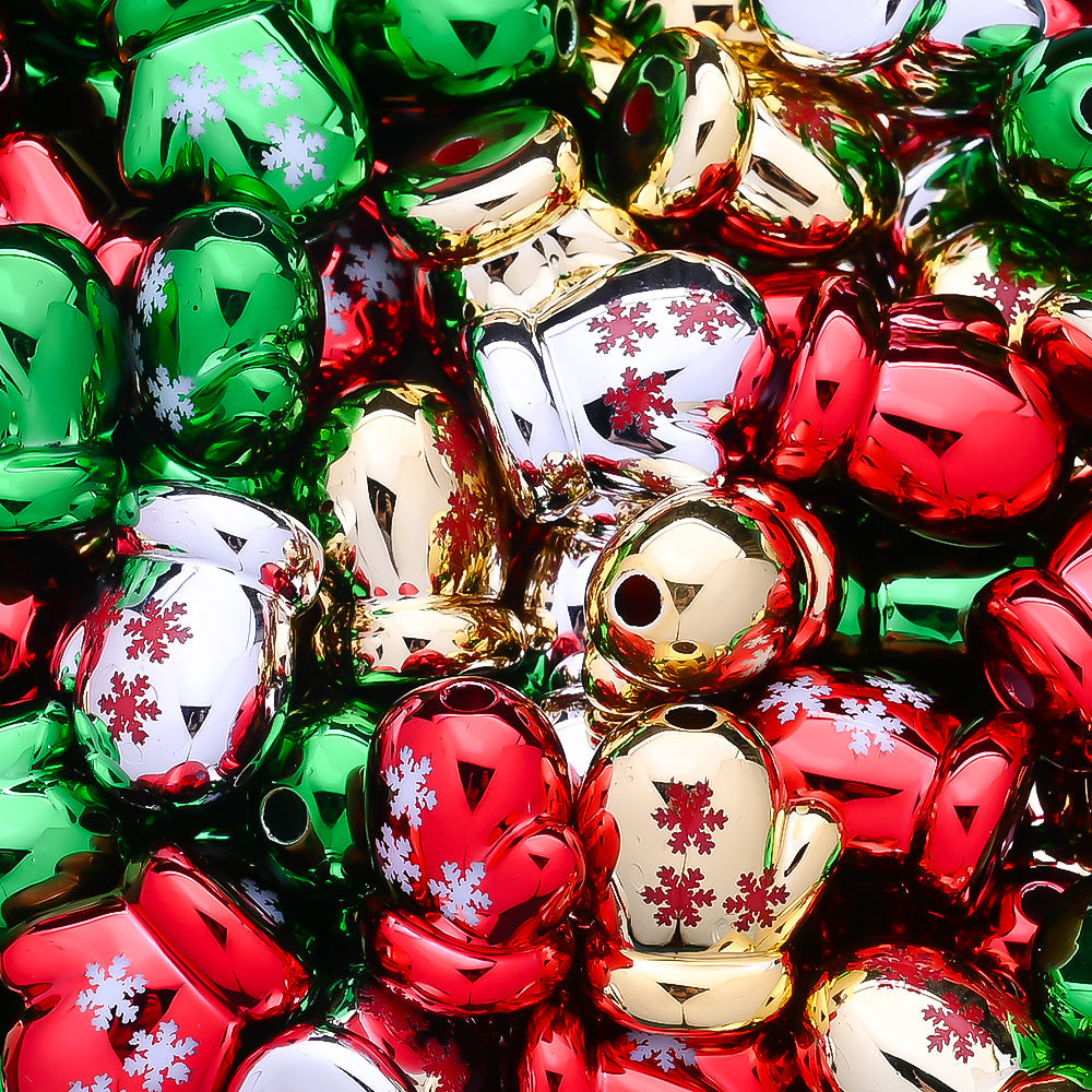 Acrylic Christmas Glove Beads