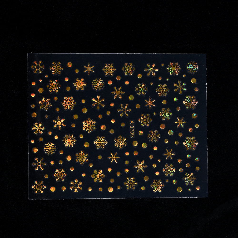 Gold Pattern Manicure Stickers