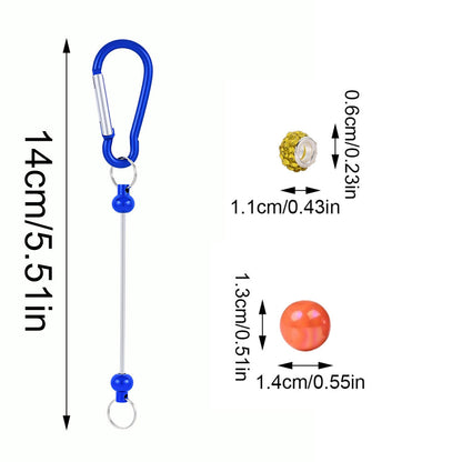 D-Shaped Beadable Keychain Kits