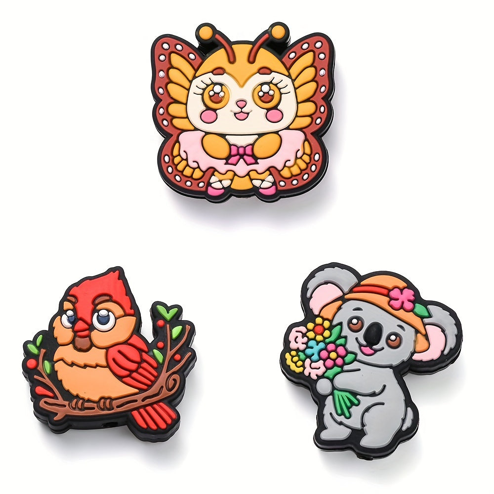 Butterfly Cardinal Koala Silicone Beads