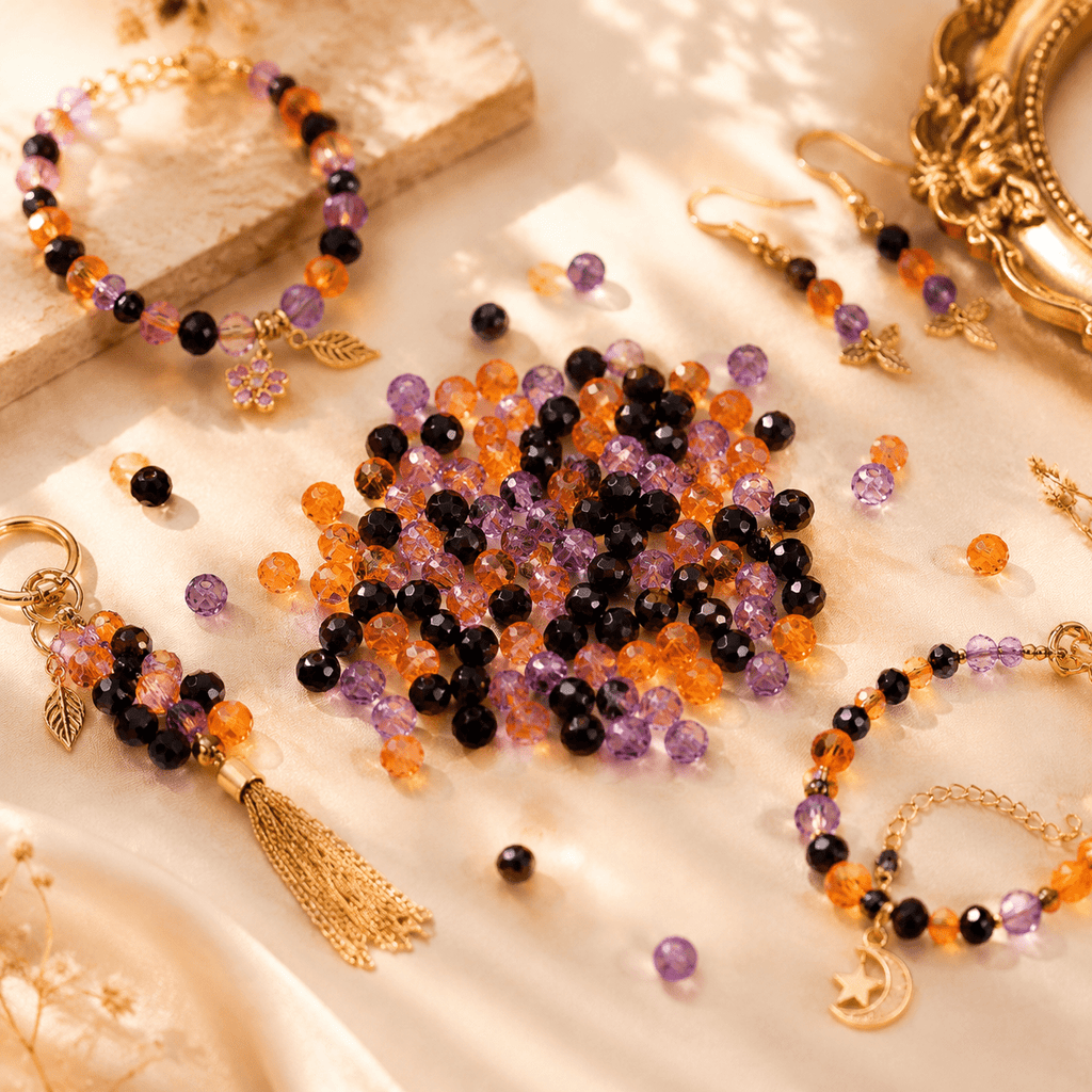Halloween Faceted Acrylic Beads