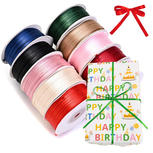 1 Roll 100 Yards 3mm Soft Ribbon for DIY Crafts