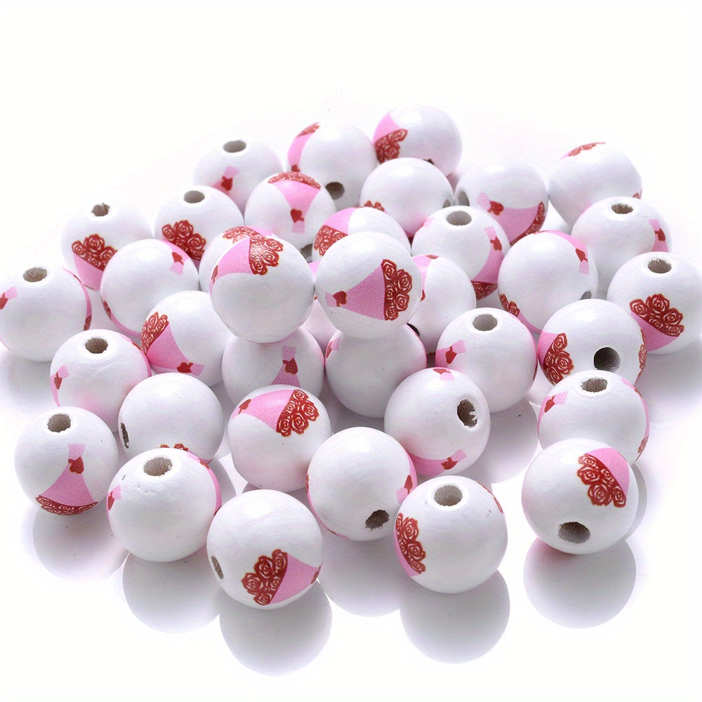 Love Bear Wooden Beads