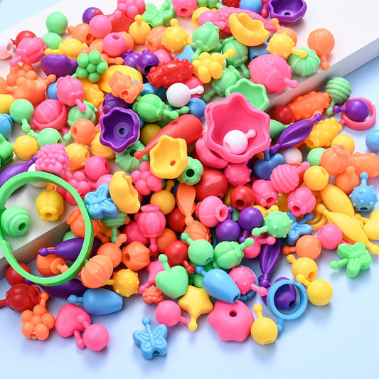 108-Piece Colorful Bead Set for DIY Jewelry Making