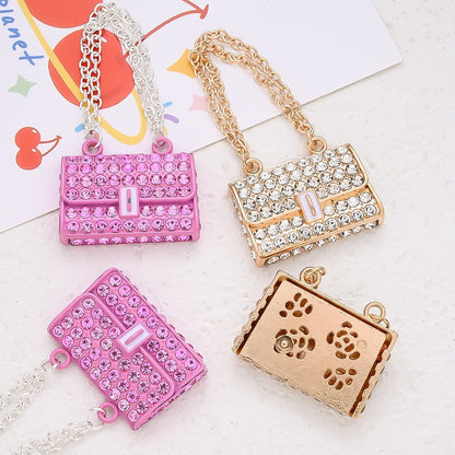 Alloy Rhinestone Bag Charms