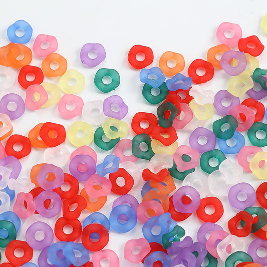 Shiny Cherry Flower Glass Beads