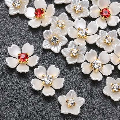 Acrylic Rhinestone Flower Patches