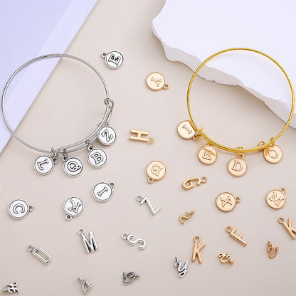 78/156PCS A-Z Alloy Letter Pendant Set