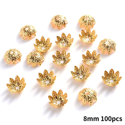Lotus Metal Bead Caps