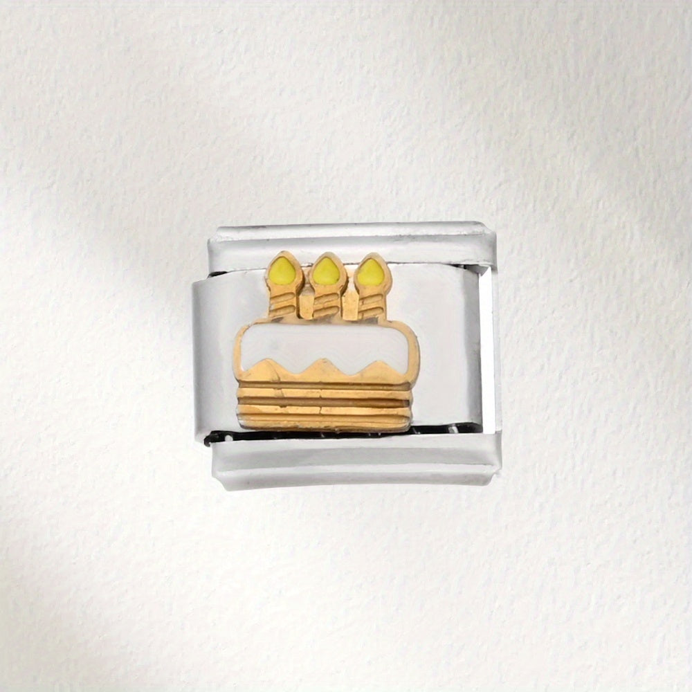 1pc Colorful Cake Charm Chain Bead