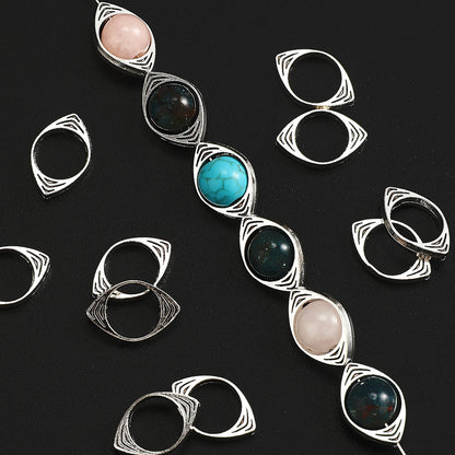 30pcs Alloy Devil's Eye Spacer Beads