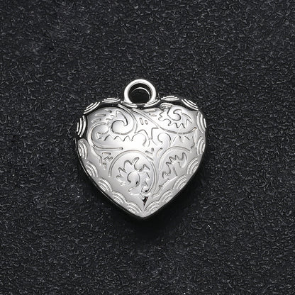 Textured Heart Pendant Beads