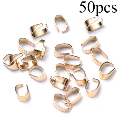 50-Piece Mini Seed Clasps for Jewelry Making